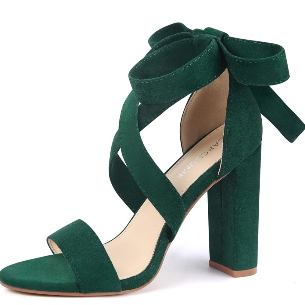 Carcuume Chunky Strappy Heels